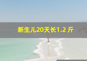 新生儿20天长1.2 斤